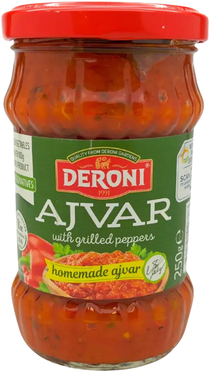 Deroni Paprika-munakoisotahna Ajvar 250 g