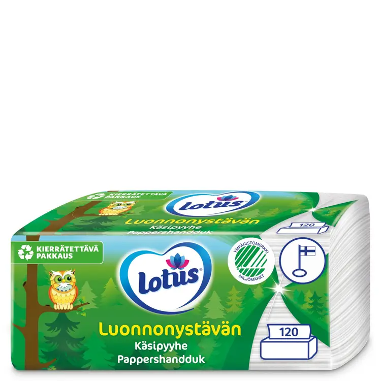 LOTUS Luonnonystävän käsipyyhe 120 kpl