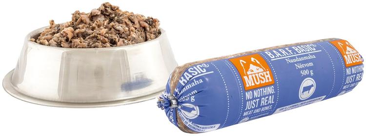 MUSH BASIC NAUDAN MAHA rehuaine koirille 500 g