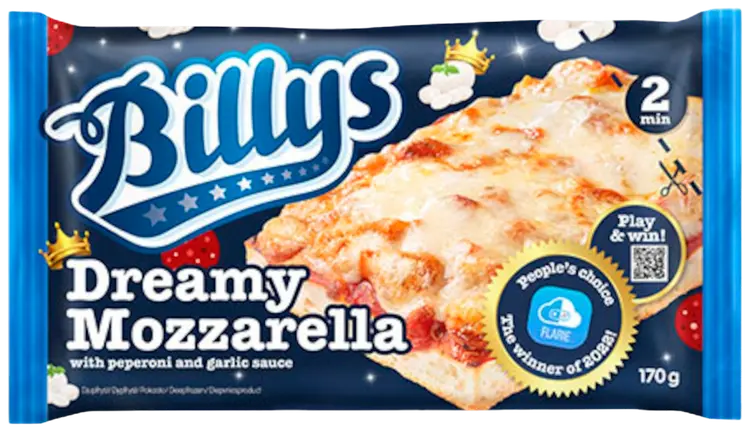 Billys Pan Pizza Dreamy Mozzarella 170g
