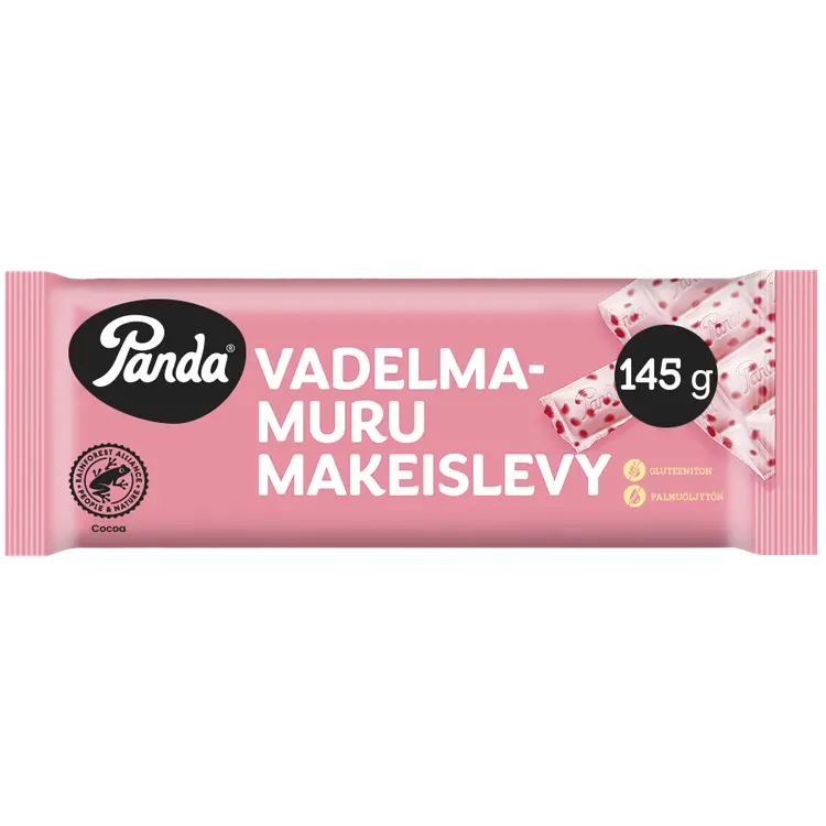 Panda vadelmamuru makeislevy 145g