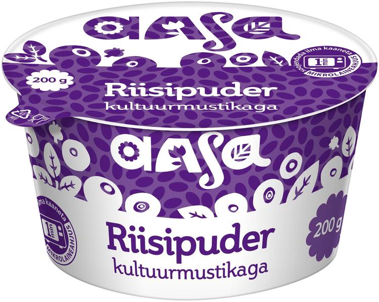 Riisipuder kultuurmustikaga 6% 200 g