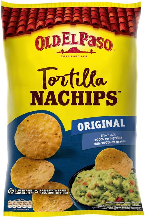 Old El Paso Tortilla Nachips Original 185g