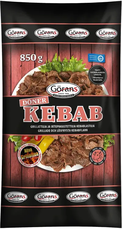 Görans Döner kebablastut 850g grillatut ja irtopakastetut