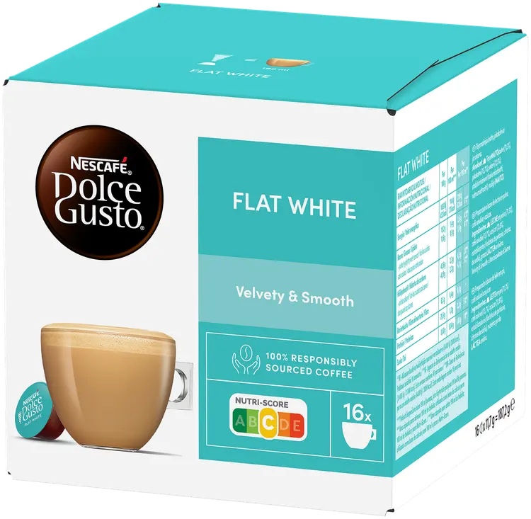 Nescafé Dolce Gusto 16kaps/187,2g Flat white maitokahvikapseli