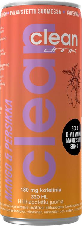 Clean drink BCAA Persika-Mango 0,33l tölkki