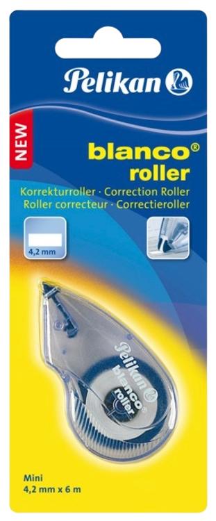 Korrektuurilint, blanco mini roller, 4,2