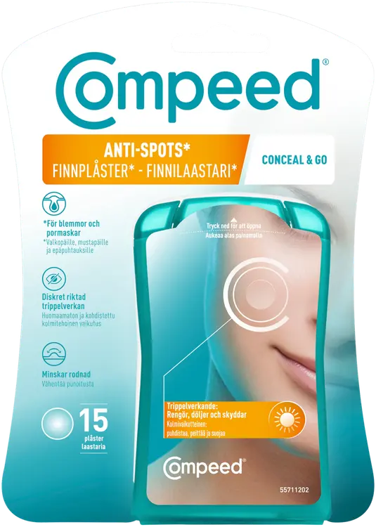 Compeed Conceal & Go Finnilaastari 15 Kpl