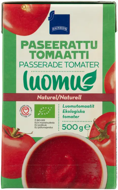 Rainbow paseerattu tomaatti luomu 500 g