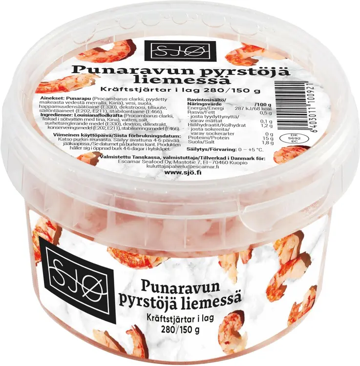 SJØ punaravun pyrstöjä liemessä 280/150g