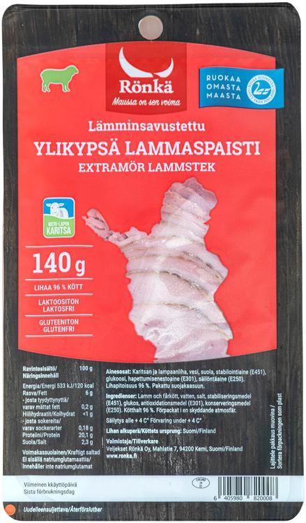Rönkä Lämminsavustettu Ylikypsä lammaspaisti 140g