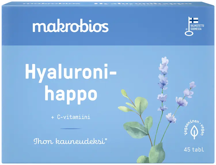 Makrobios Hyaluronihappo+C-vitamiini 23g 45tabl