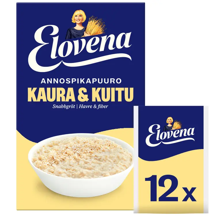 Elovena 480g kaura & kuitu annospikapuuro