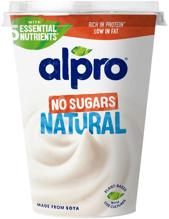 Alpro No Sugars suhkruvaba fermenteeritud sojatoode, maitsestamata 400 g