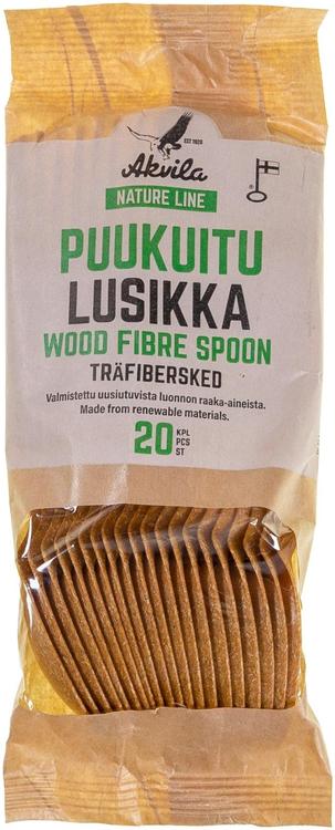 Akvila Nature Line puukuituruokalusikka 17cm 20kpl
