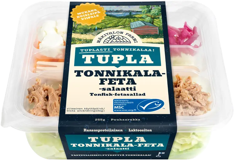 Mäkitalon Farmi Tupla Tonnikala-fetasalaatti MSC 255 g