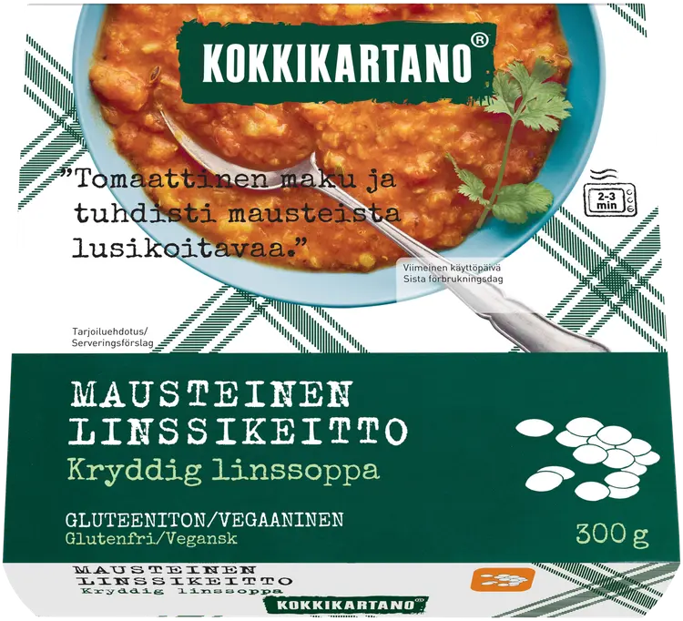 Kokkikartano Mausteinen linssikeitto 300g