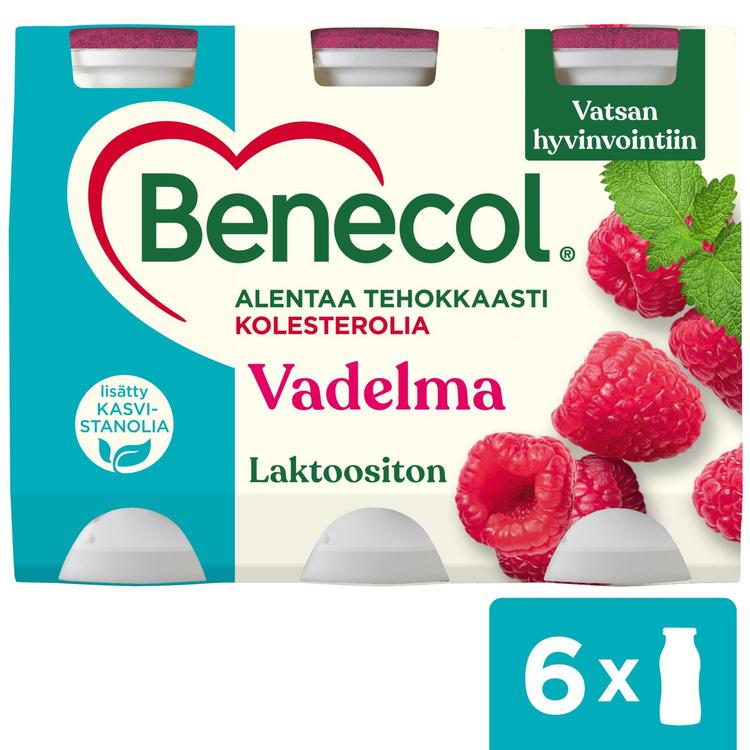 Benecol 6x100g vadelma jogurttijuoma