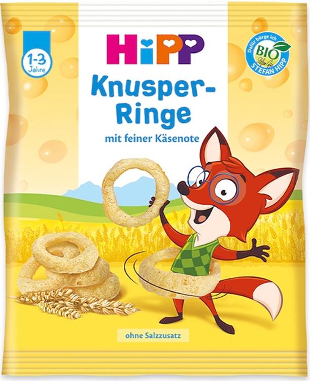 Hipp krõbedad teraviljarõngad juustuga, öko, alates 1-eluaastast
