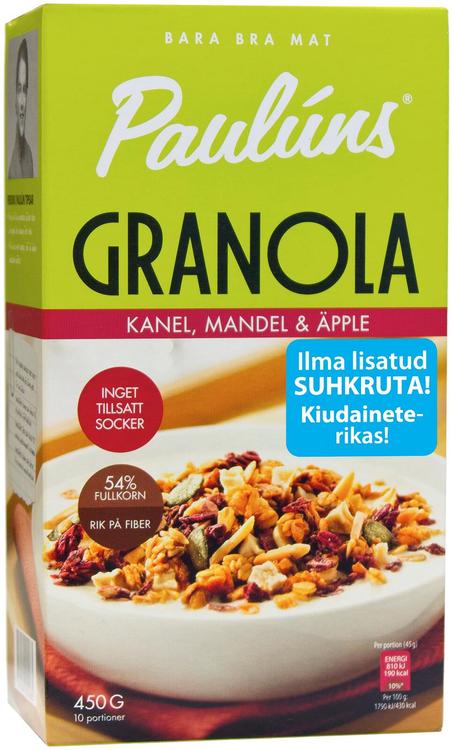 Paulúns Granola kaneeli ja õuna 450 g