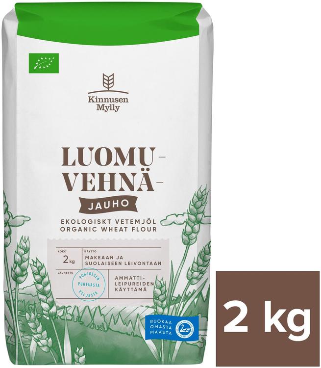 Kinnusen mylly ökoloogiline nisujahu 2 kg