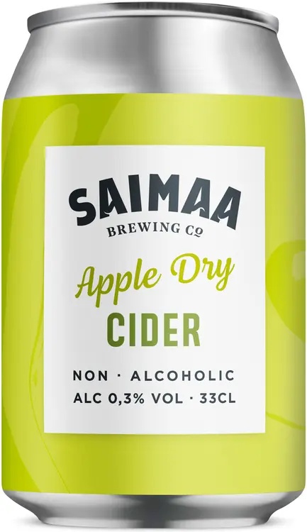 Saimaa Apple Dry Non-Alcoholic Cider 0,3% siideri 0,33l tölkki