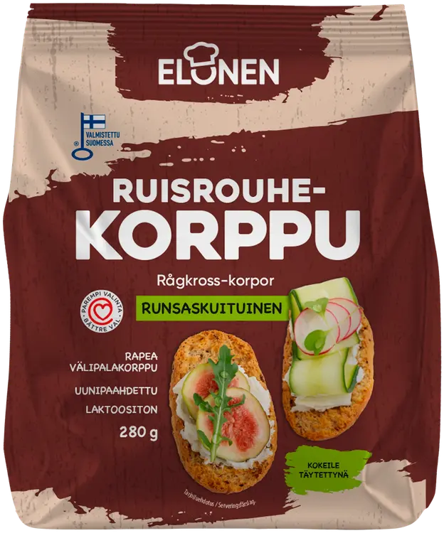 Elonen ruisrouhekorppu 280g