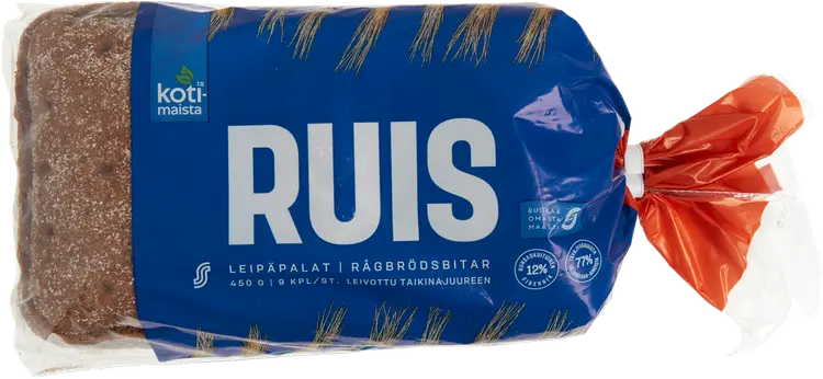 Kotimaista ruisleipäpalat 9 kpl 450 g