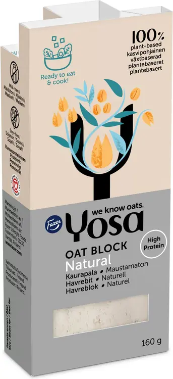 Fazer Yosa Kaurapala Maustamaton 160 g