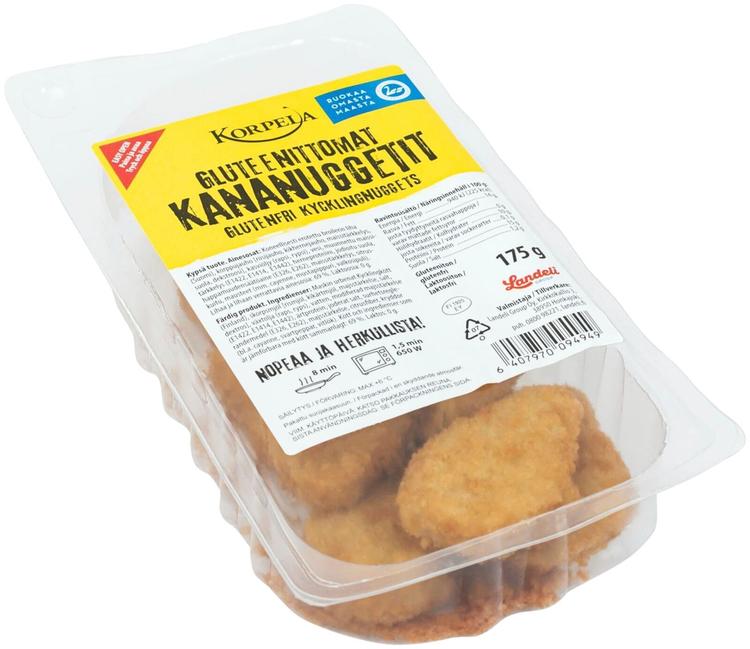 Korpela gluteenittomat kananuggetti 175g