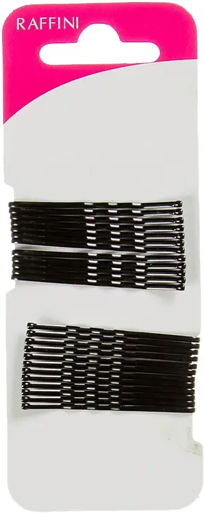 Raffini hiuspinni musta 45mm 24kpl