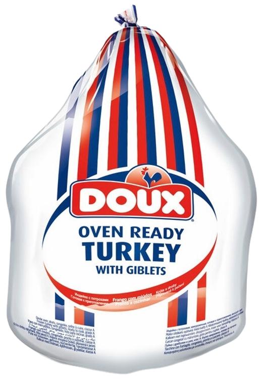 Doux Kalkkuna kokonainen mini (sis. sisäelimet) paistovalmis 2,4kg pakaste