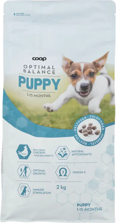Coop Optimal kuivaruoka koiranpennuille 2kg