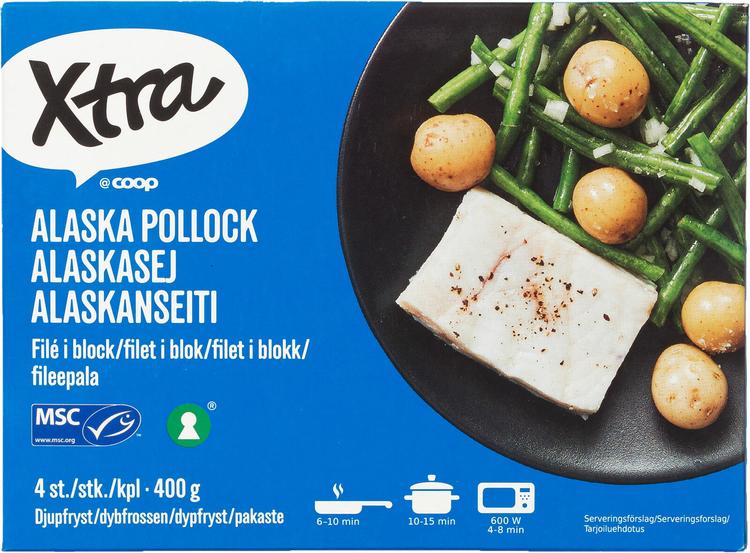 Xtra alaskanseiti 4kpl MSC 400 g