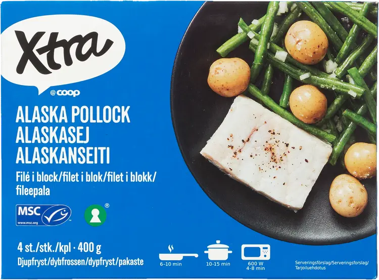Xtra alaskanseiti 4kpl MSC 400 g