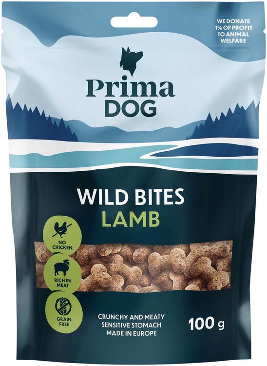 PrimaDog Wild Bites Lammas 100 g