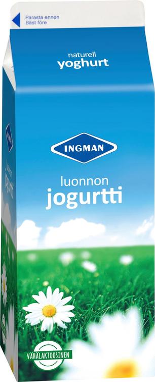 Ingman 750 g vähälaktoosinen luonnonjogurtti