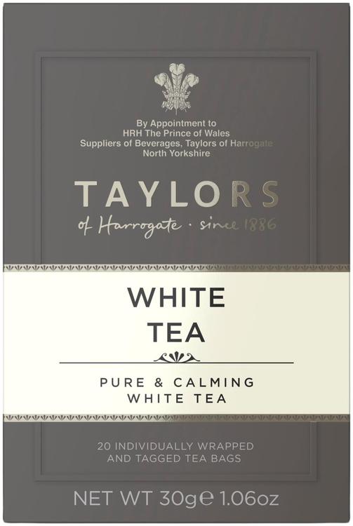 Taylors of Harrogate Valkoinen tee 20ps