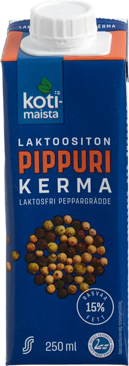 Kotimaista 250ml pippurikerma 15% laktoositon