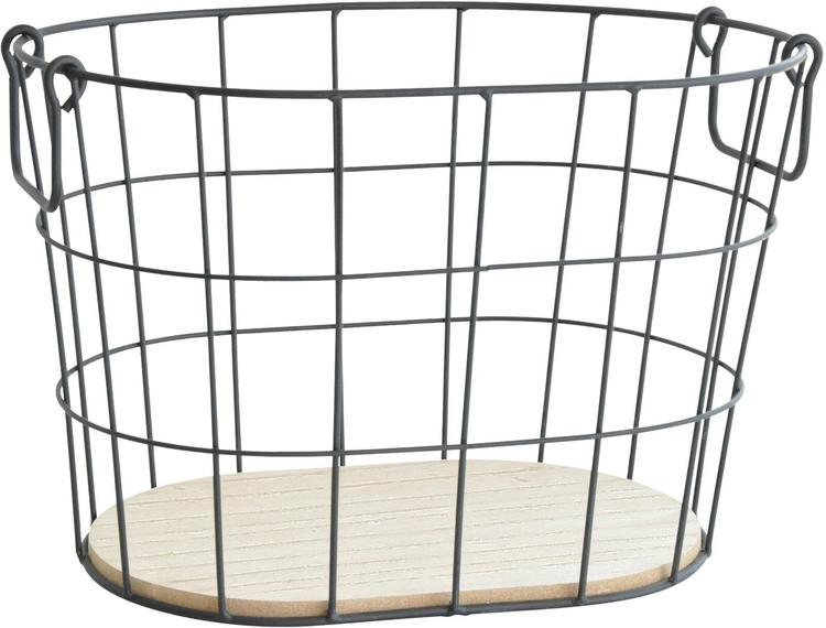 Metallikori 36x25x24 cm musta