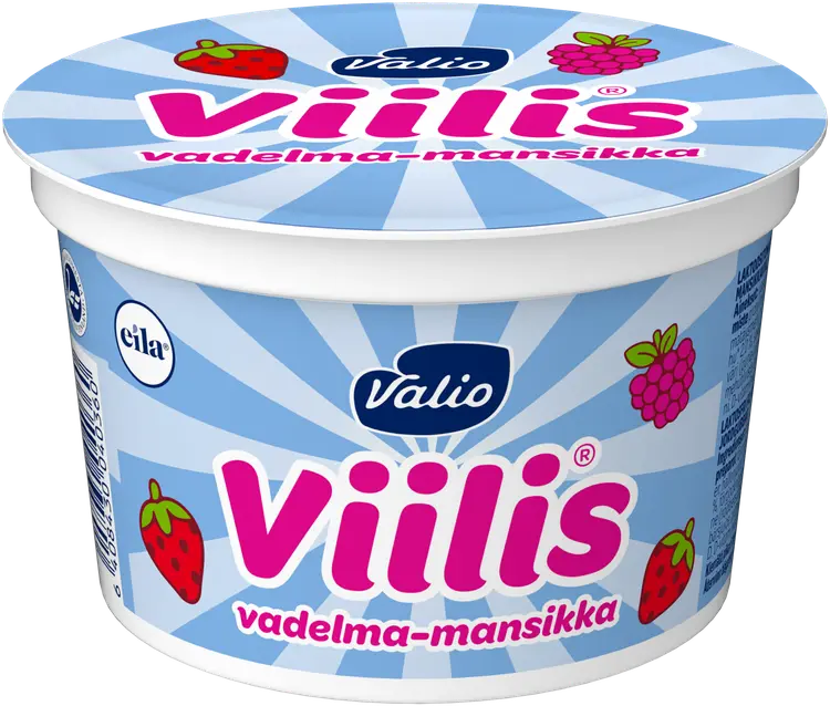 Valio Viilis® 200 g vadelma-mansikka laktoositon