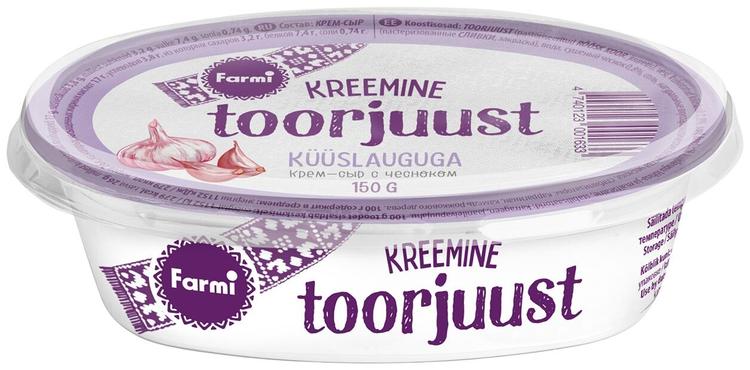 Toorjuust küüslauguga, 150 g