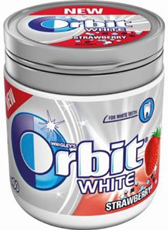 Orbit White maasika pudelis 60 tk
