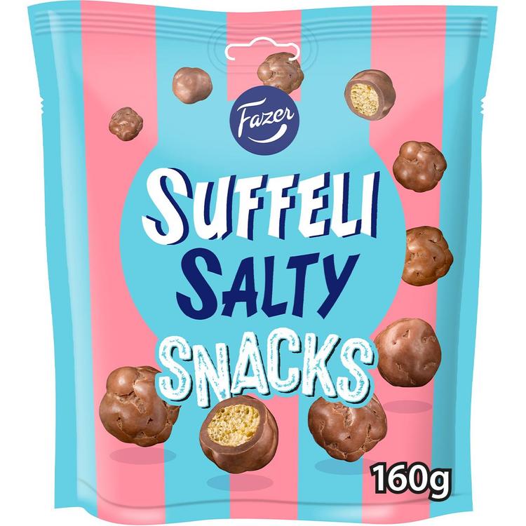 Fazer Suffeli Salty Snacks suklaa karkkipussi 160g