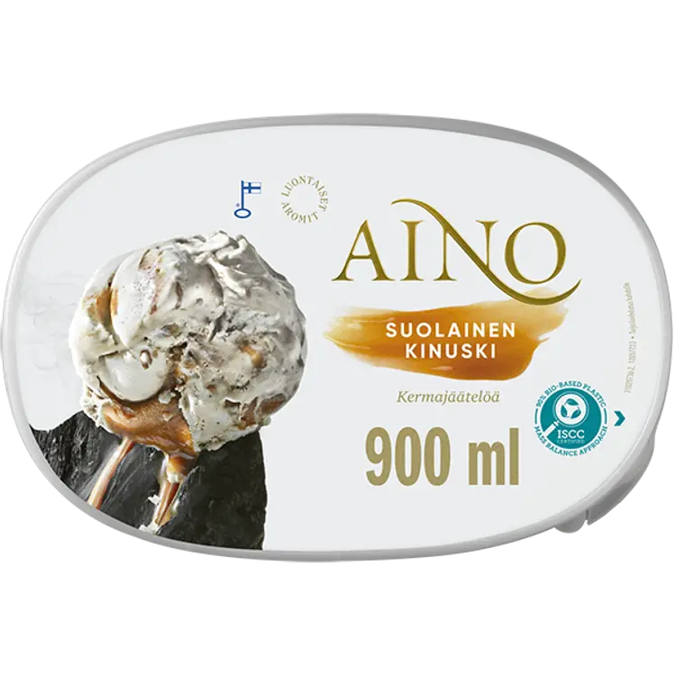 Aino Suolainen Kinuski kermajäätelö kotipakkaus 522g/900ml