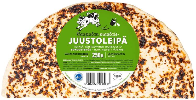 Haapalan Juustoleipä vähälaktoosinen 250g