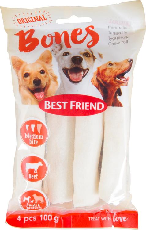 Best Friend Bones Vaalea pururulla 12cm 4kpl 120g