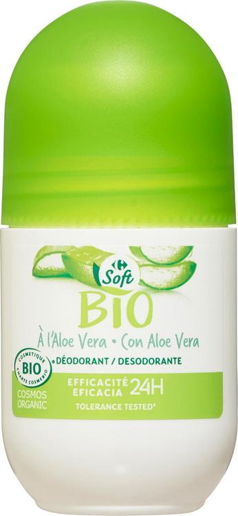 Carrefour Soft Bio aloe vera roll on 50ml