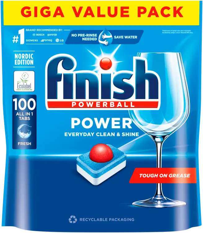 Finish 100Tab ALLinONE Max konetisk