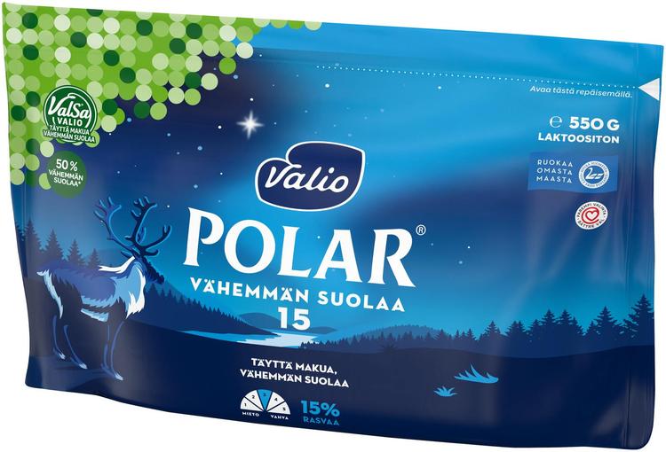 Valio Polar® Vähemmän suolaa 15 % e550 g ValSa®